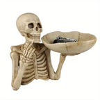SkeletonServe Decorative Tray - Durable Skull Design for Keys & Snacks 1