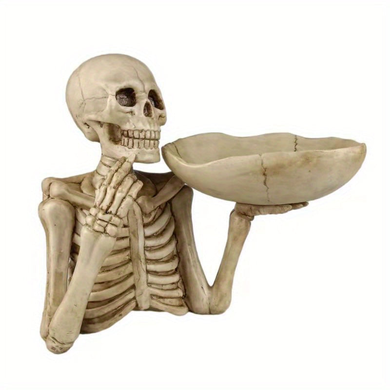 SkeletonServe Decorative Tray - Durable Skull Design for Keys & Snacks 3