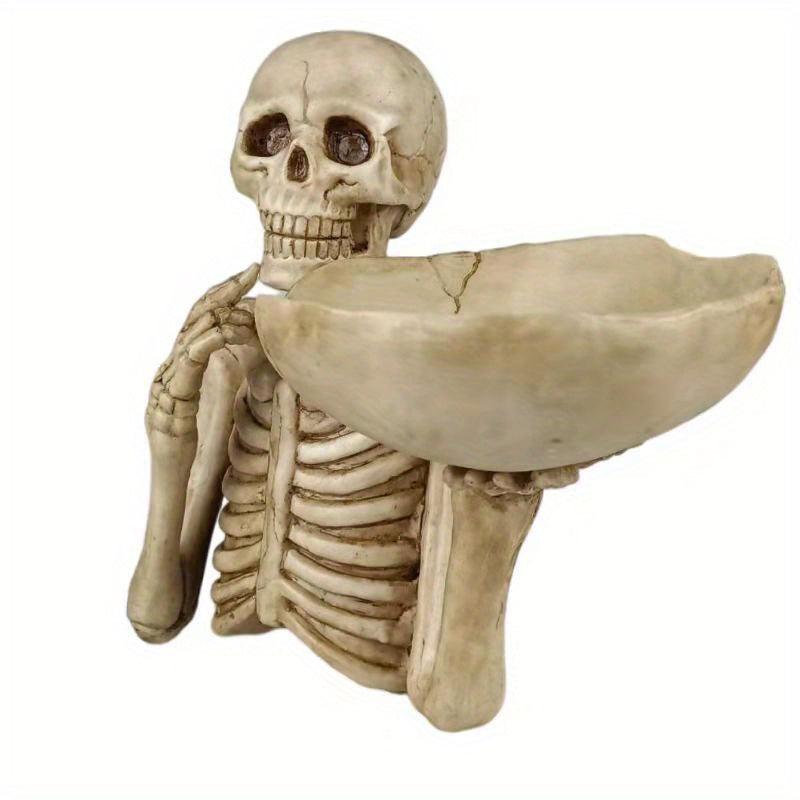 SkeletonServe Decorative Tray - Durable Skull Design for Keys & Snacks 4