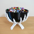 Skeleton Candy Bowl - Durable Halloween Decor for Indoor Celebrations 3