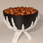 Skeleton Candy Bowl - Durable Halloween Decor for Indoor Celebrations 7