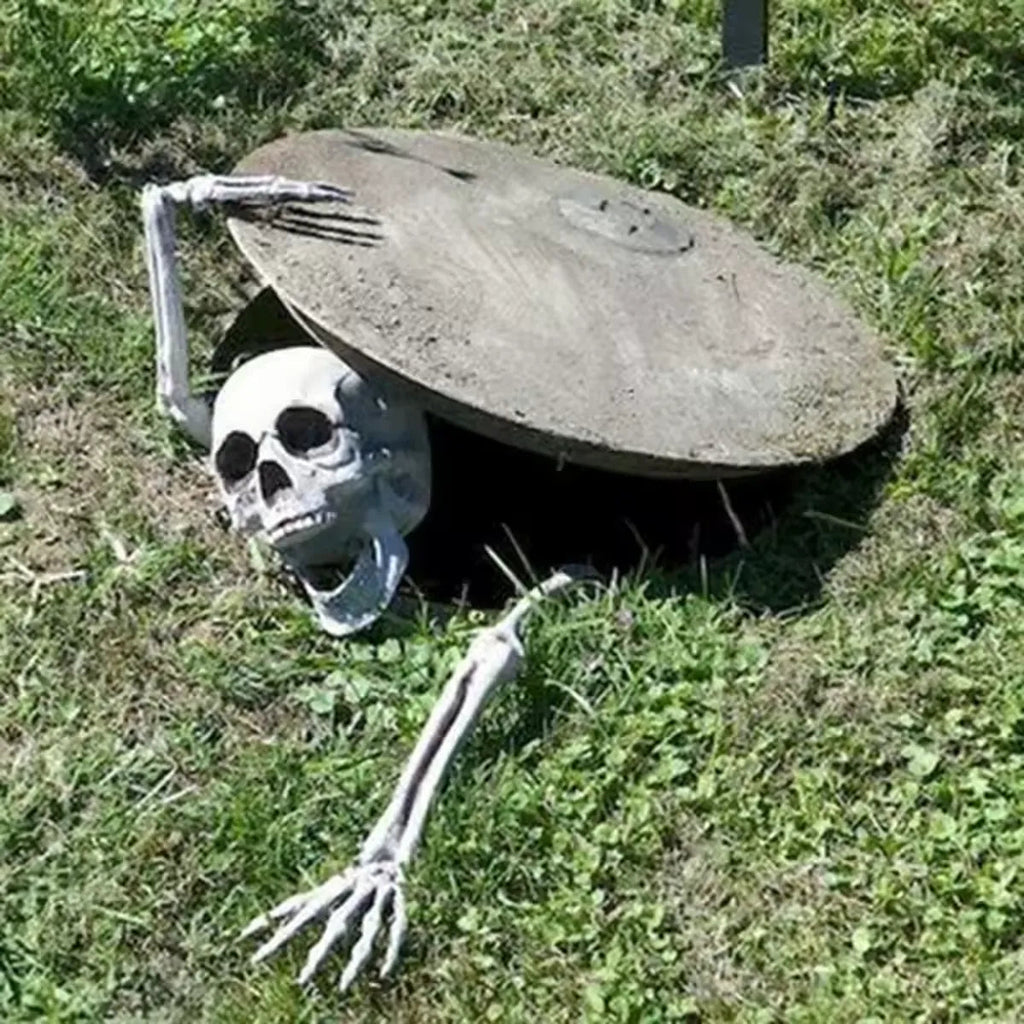 Skeleton Lawn Stakes - Realistic Halloween Graveyard Decor, Easy Setup 2