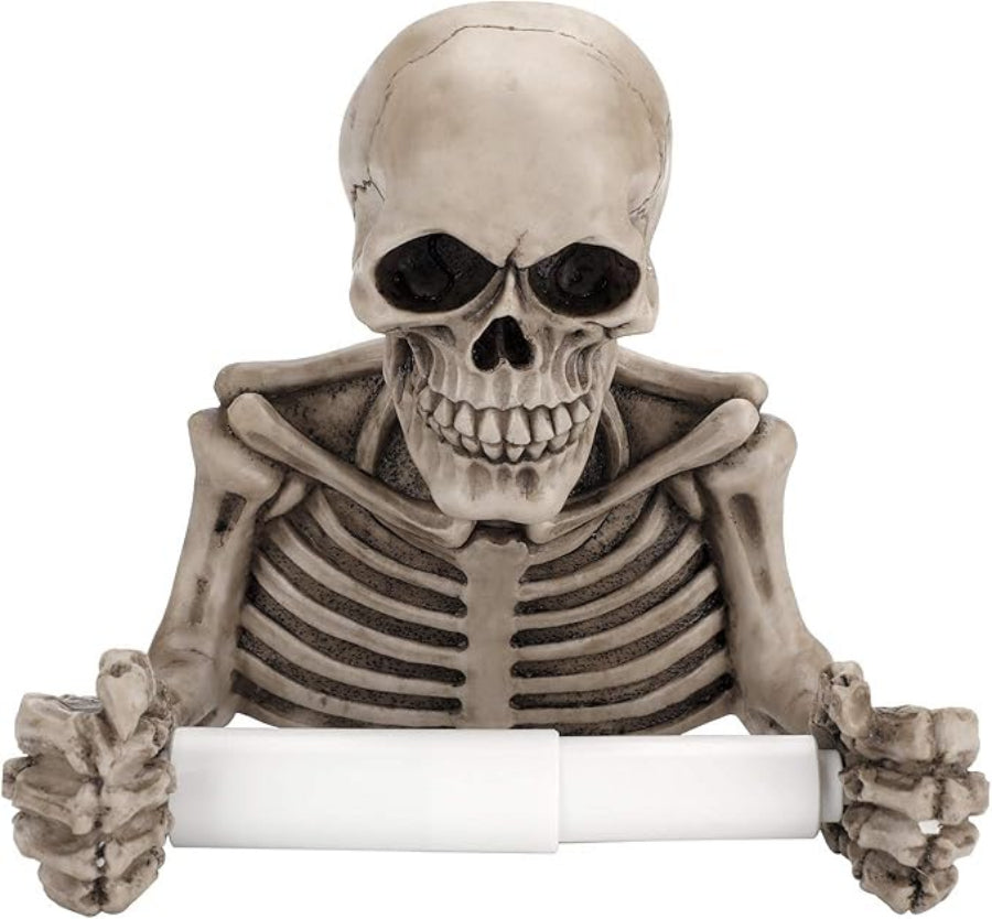 Skull Toilet Paper Holder - Unique Gothic Design with Durable Mounting 3