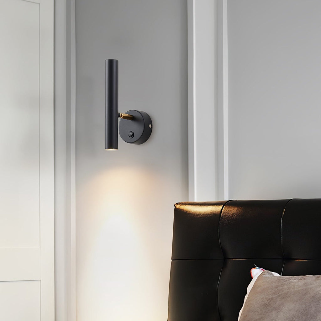 Slender Adjustable Wall Lamp with Integrated LED, Black Finish – Modern Sconce Light for Indoor Spaces 7