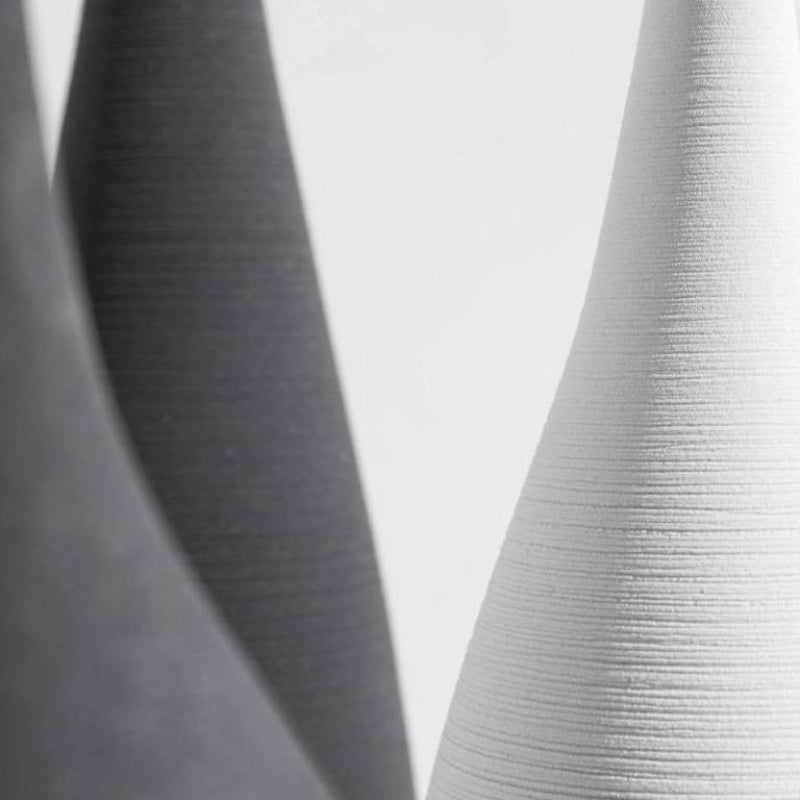 Slim Ceramic Vases - Modern Black & White Design for Elegant Décor 4