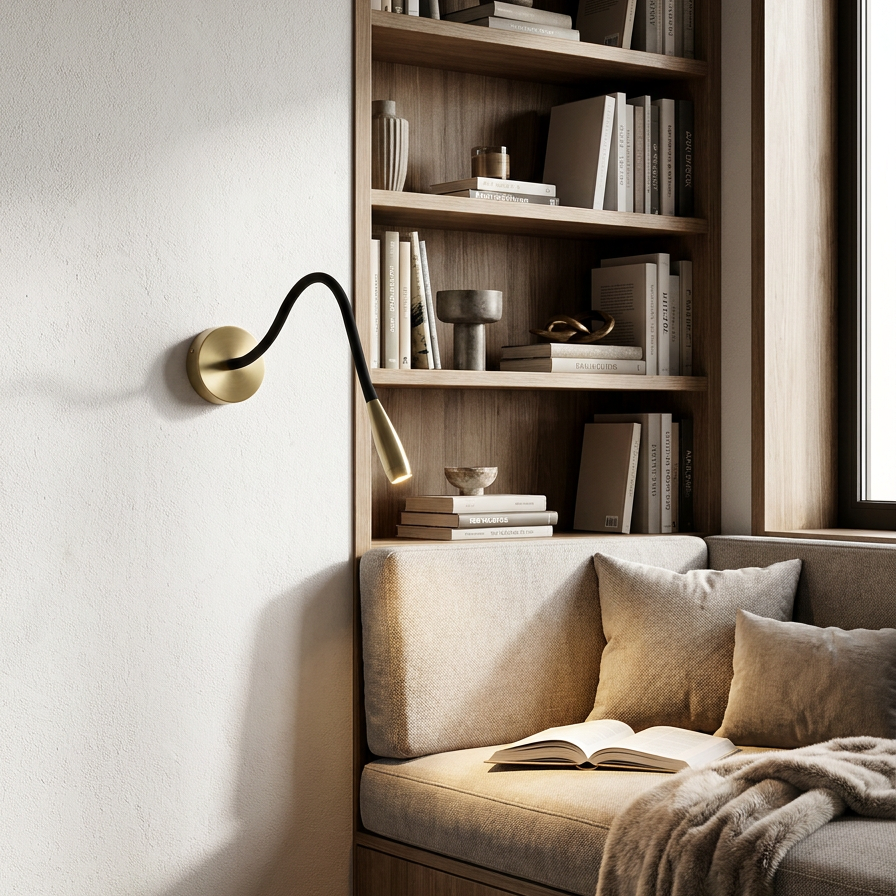 Slim Copper LED Wall Sconce - Elegant Lighting for Any Space 1