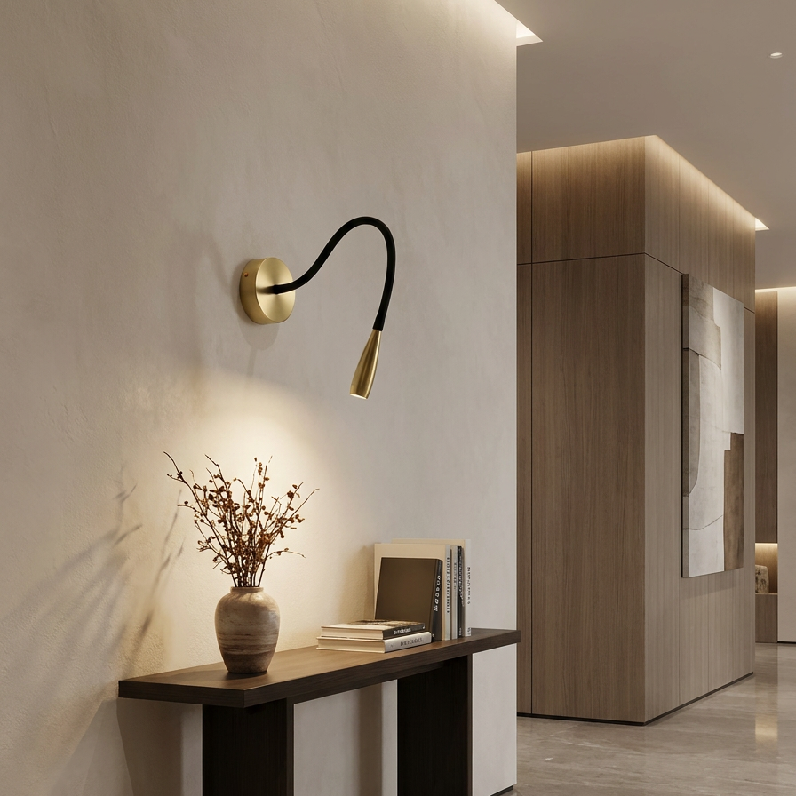 Slim Copper LED Wall Sconce - Elegant Lighting for Any Space 5