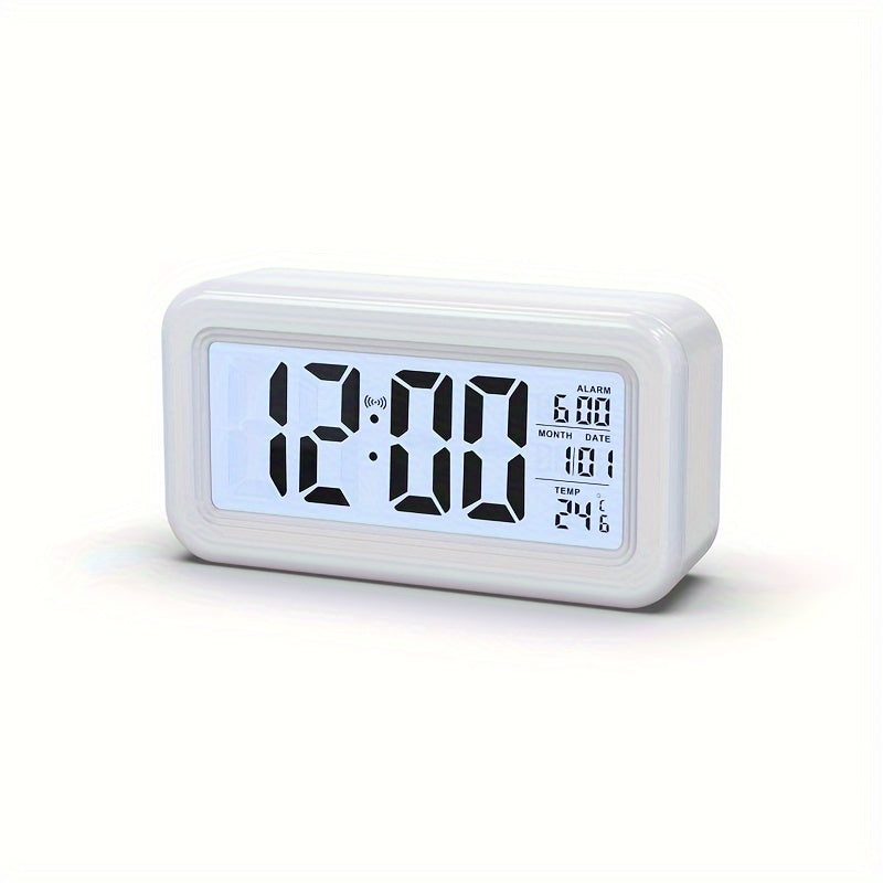 Slim Digital Alarm Clock - Clear LCD Display with Snooze Function 3