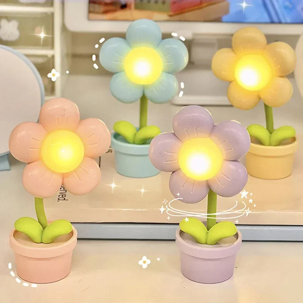 Small Flower Table Lamp - Soft Glow Ideal for Bedside or Bedroom 4