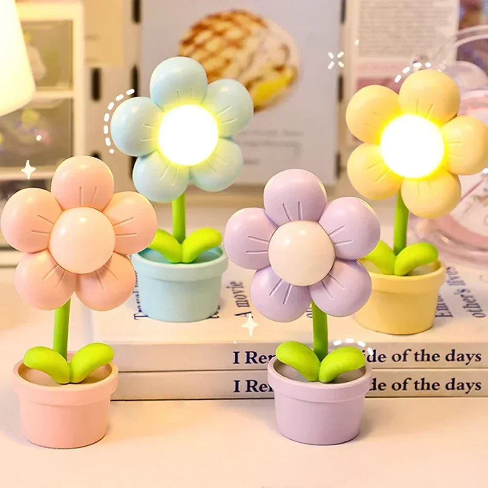 Small Flower Table Lamp - Soft Glow Ideal for Bedside or Bedroom 5