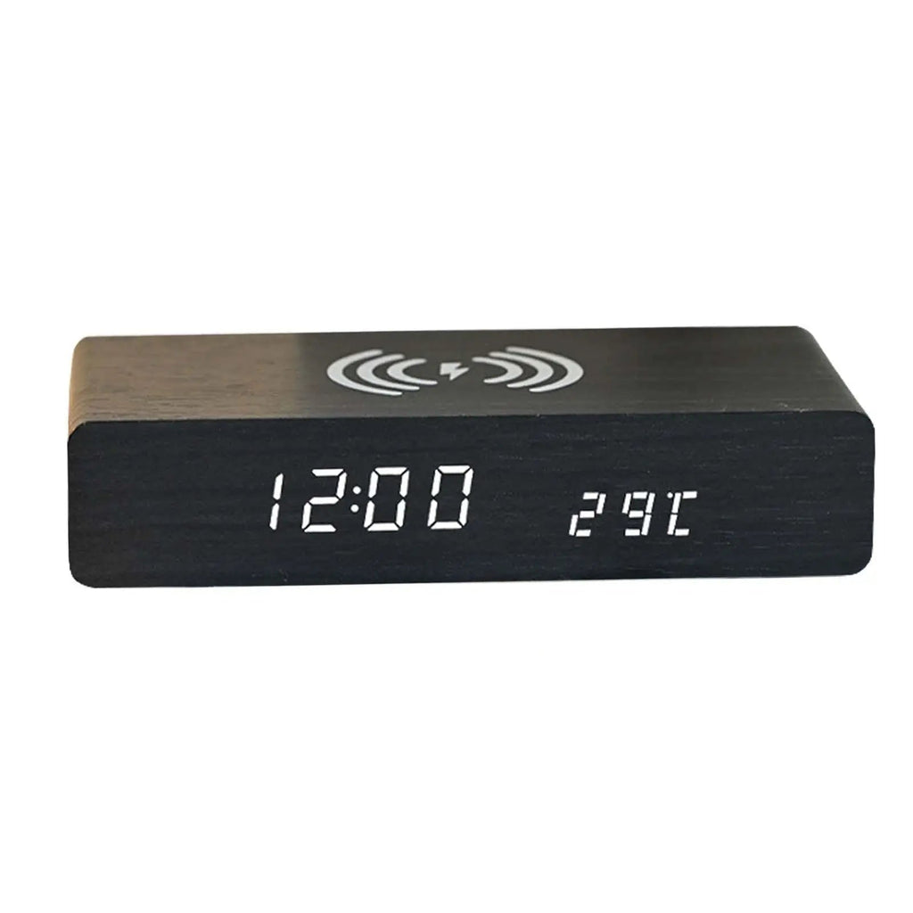 Smart Alarm Clock - Wireless Charging & Adjustable Brightness Features 0