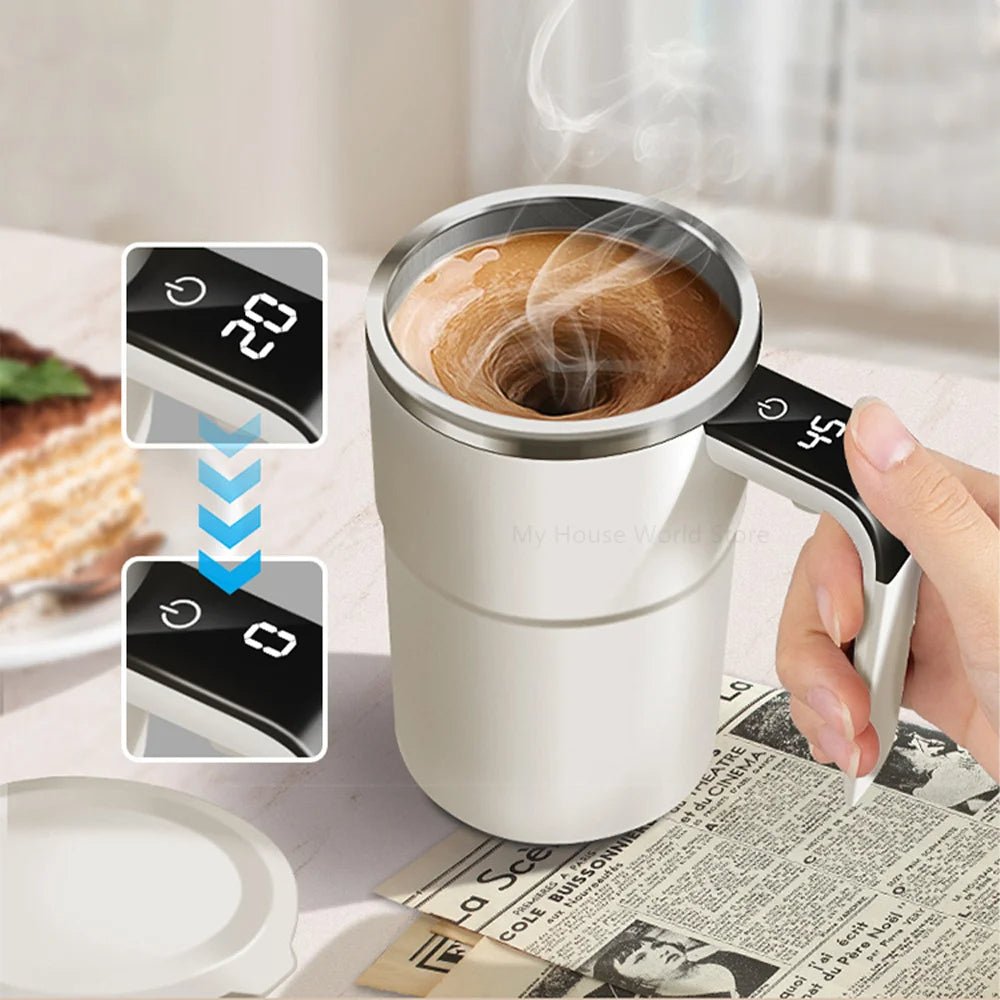 Smart Coffee Cup - Automatic Mixing & Temperature Display, 380ml 1