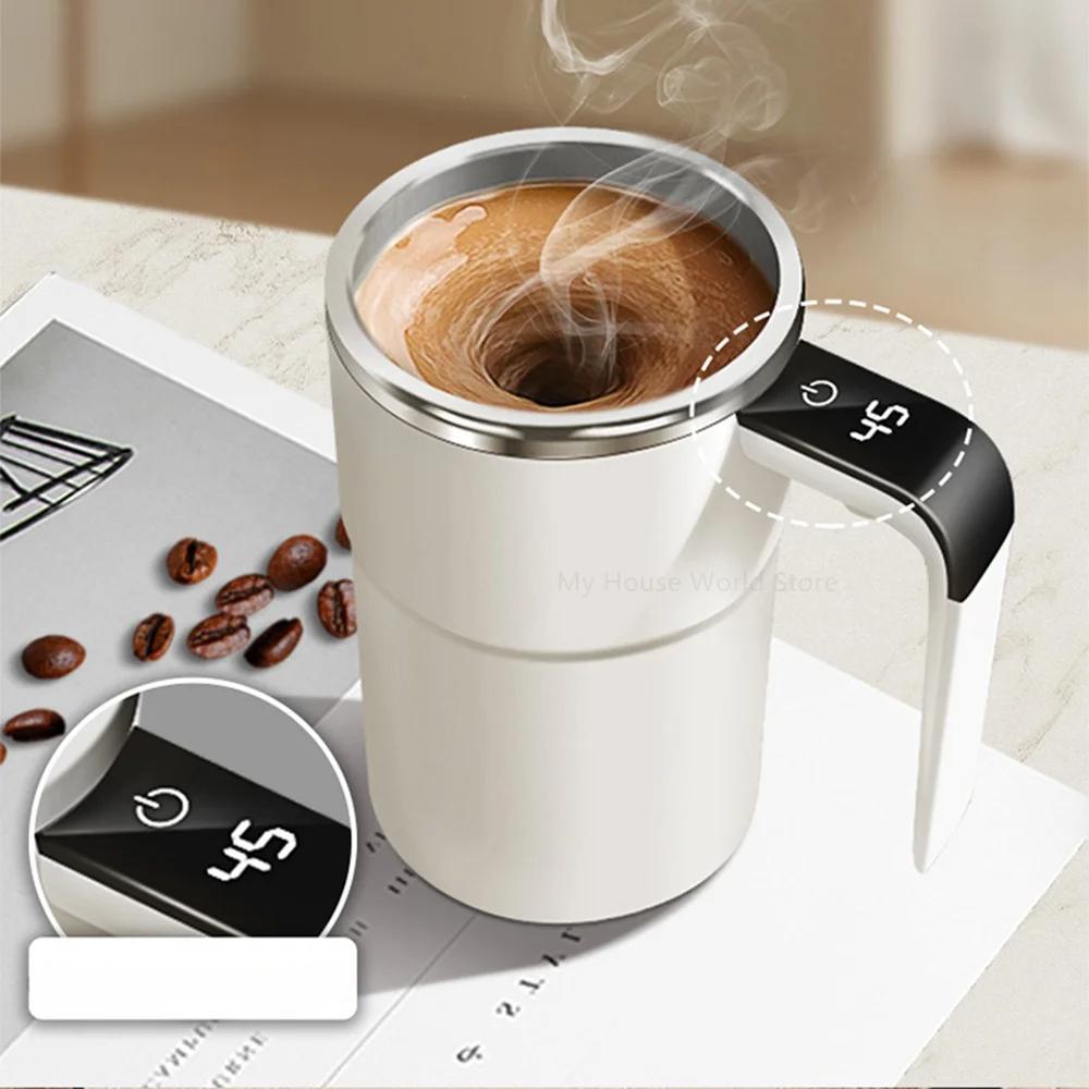 Smart Coffee Cup - Automatic Mixing & Temperature Display, 380ml 7