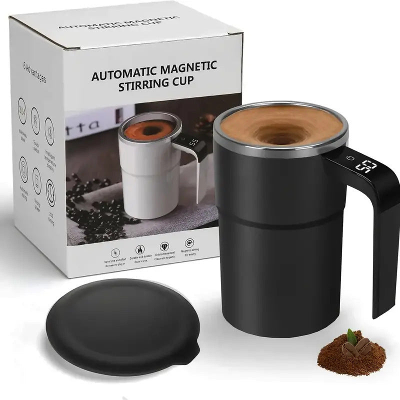 Smart Coffee Cup - Automatic Mixing & Temperature Display, 380ml 9