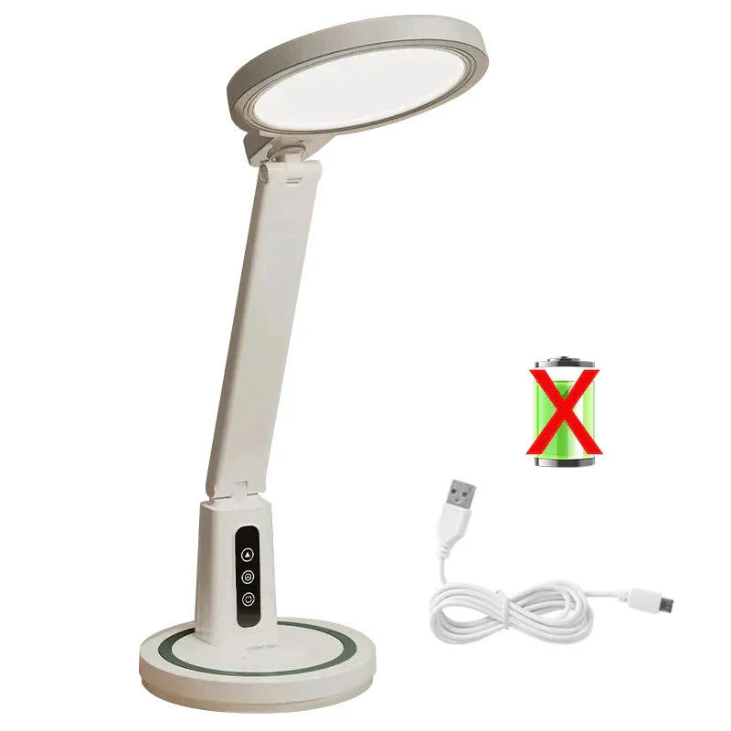 Smart LED Desk Lamp - Adjustable Brightness & Integrated Digital Clock 0