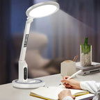 Smart LED Desk Lamp - Adjustable Brightness & Integrated Digital Clock 1
