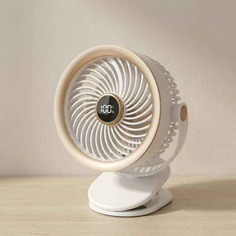 Smart Portable Fan - Battery Operated, Handheld Cooling & Quiet Operation