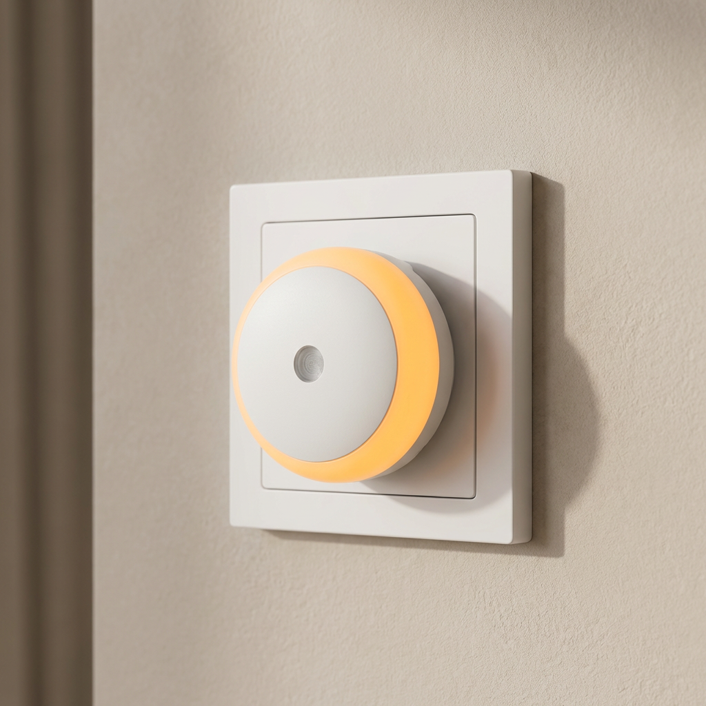 Smart Sensor LED Night Light – Motion Sensor Plug-In Wall Lamp with Soft White Glow for Hallways and Bedrooms