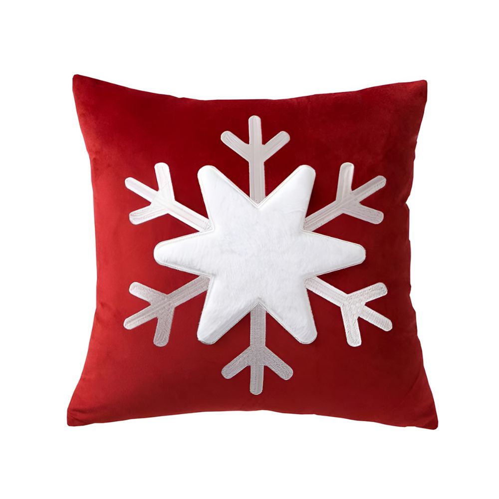 Snowflake Holiday Pillowcase - Soft, Cozy Winter Decor 43x43cm 0
