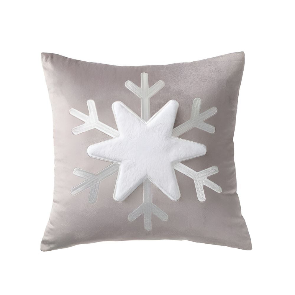 Snowflake Holiday Pillowcase - Soft, Cozy Winter Decor 43x43cm 1