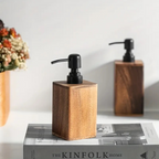 Soap Dispenser Wood Refillable 200ml or 400ml Bathroom, Eco-Friendly 2