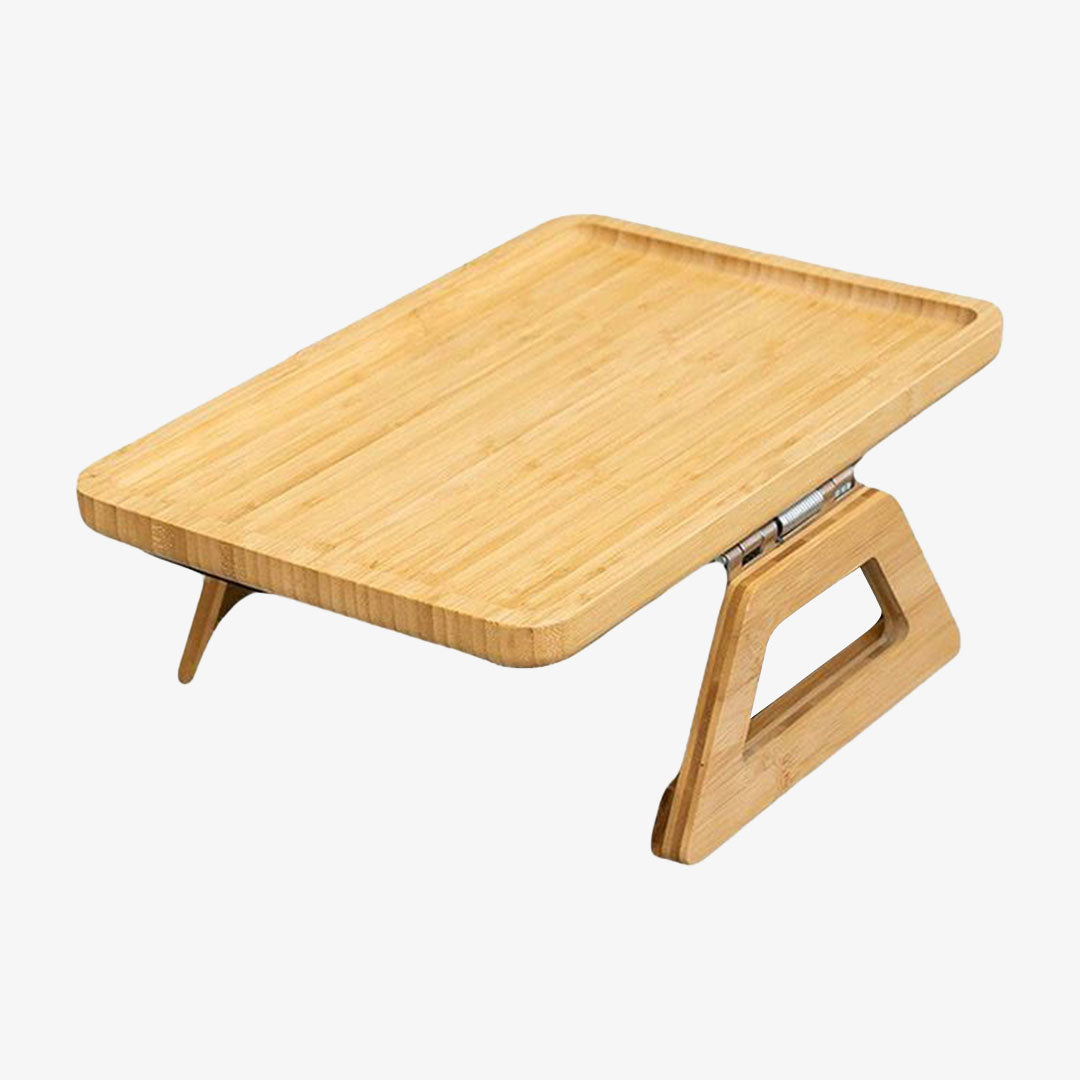 Sofa Arm Table - Adjustable Fit with Non-Slip Grips for Stability 0