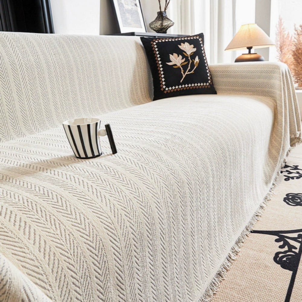 Sofa Cover - Elegant Chenille Slipcover for Protection & Style 3