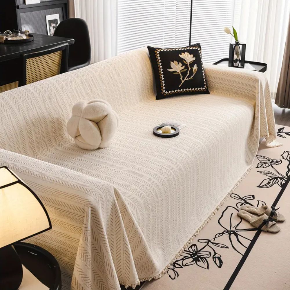 Sofa Cover - Elegant Chenille Slipcover for Protection & Style 6