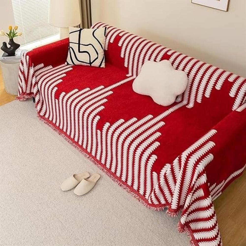 Sofa Cover Chenille Fabric One Piece Non Slip Backing Machine Washable, Non-Slip Design 10