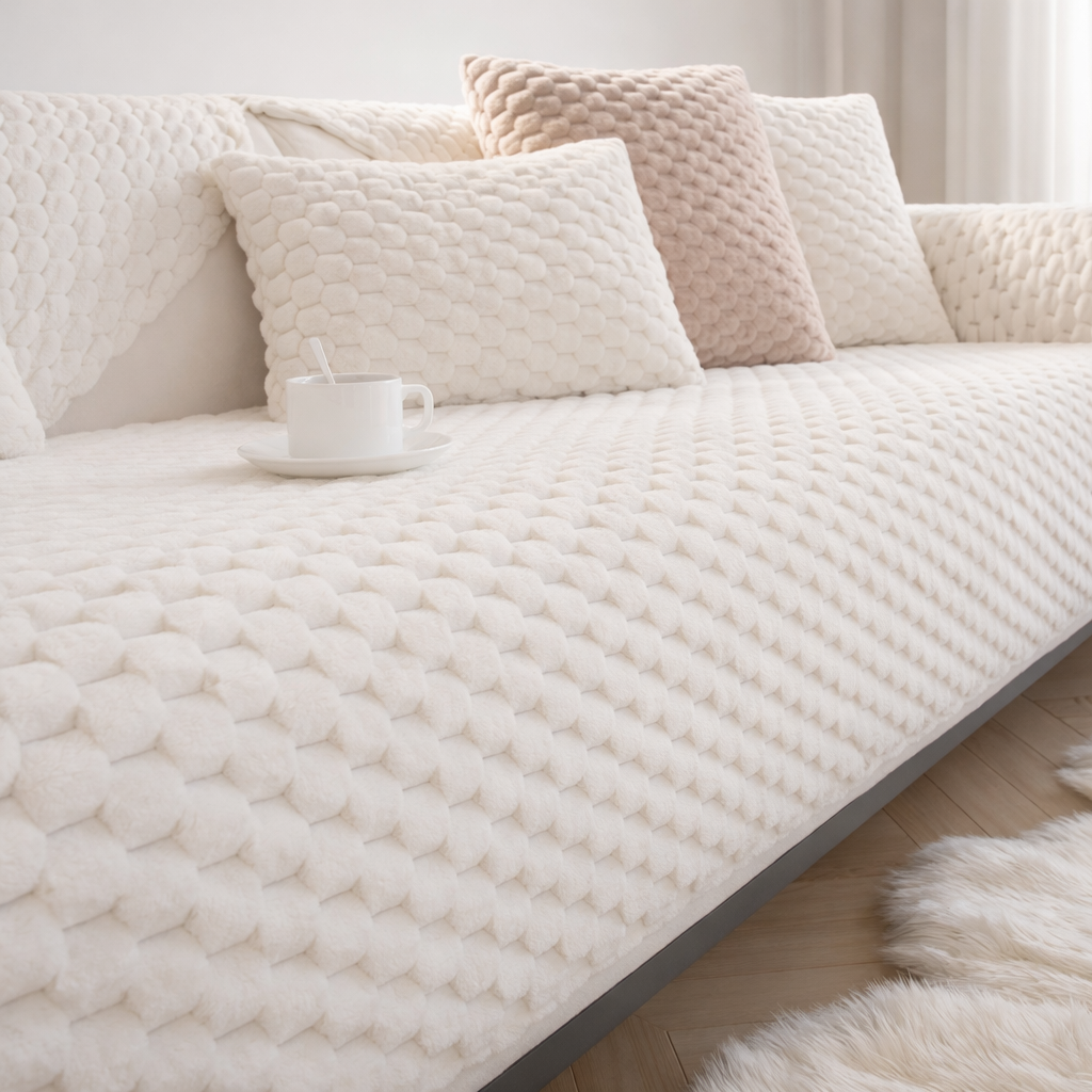 Sofa Cover Polyester Non Slip Machine Washable Couch Cover