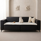 Sofa Cover Quilted Microfiber Blend Non Slip Geometric Pattern