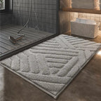 Soft Flocked Non-Slip Bath Mat – Quick-Dry Bathroom Rug for Comfort and Safety, Available in Multiple Sizes 0