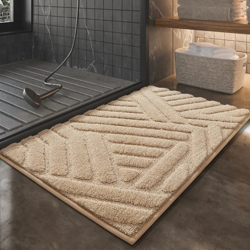 Soft Flocked Non-Slip Bath Mat – Quick-Dry Bathroom Rug for Comfort and Safety, Available in Multiple Sizes 2