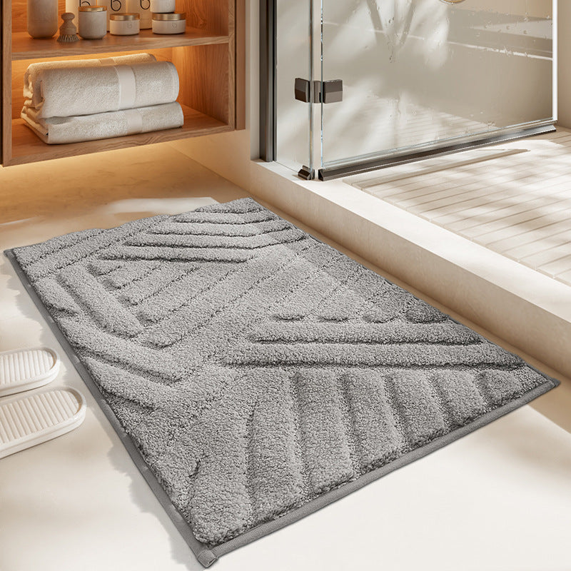 Soft Flocked Non-Slip Bath Mat – Quick-Dry Bathroom Rug for Comfort and Safety, Available in Multiple Sizes 7