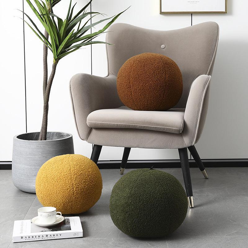 Soft Plush Floor Cushions – Round Floor Pillows in Earthy Colors for Cozy Seating and Relaxation, 11.8 Diameter 1