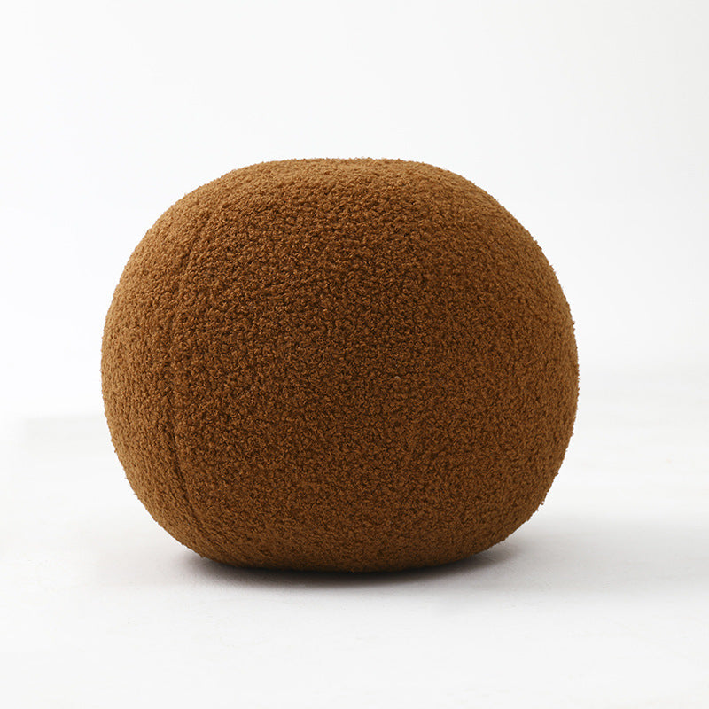 Soft Plush Floor Cushions – Round Floor Pillows in Earthy Colors for Cozy Seating and Relaxation, 11.8 Diameter 5