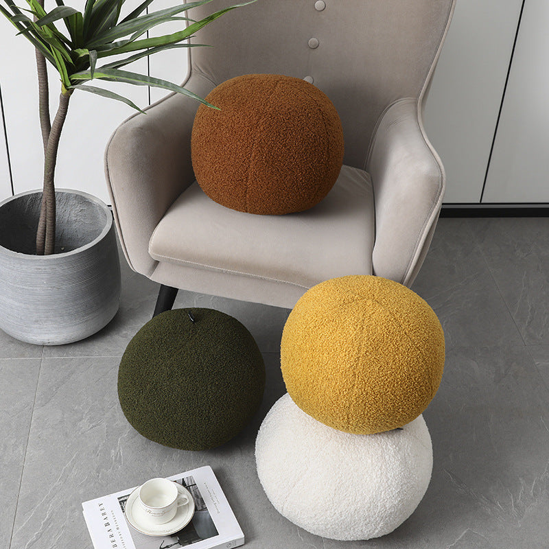 Soft Plush Floor Cushions – Round Floor Pillows in Earthy Colors for Cozy Seating and Relaxation, 11.8 Diameter 6
