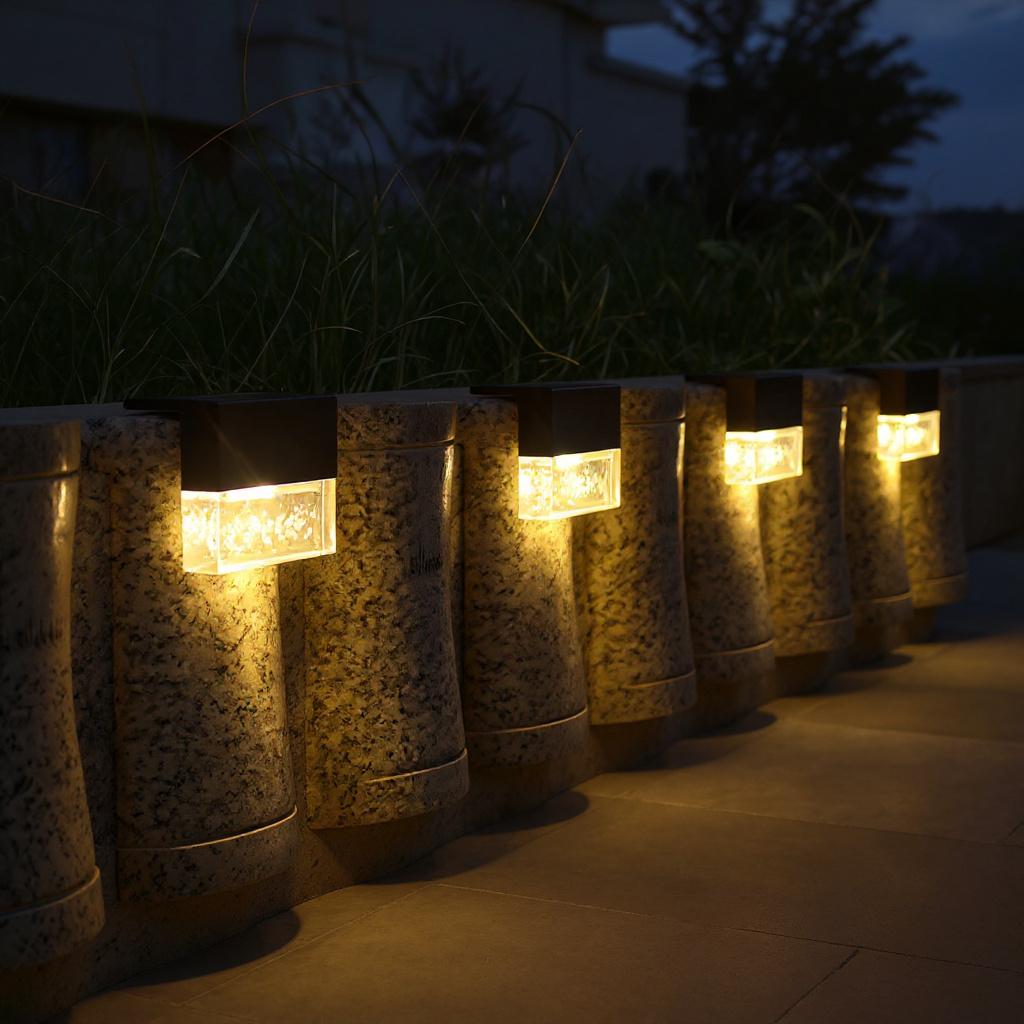 Solar Bubble Acrylic Step Deck Light - Modern Outdoor Solar Lighting 2