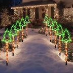 Solar Christmas Tree Lights - Energy-Efficient LED Outdoor Decor, 8 Modes 6