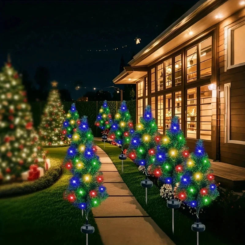 Solar Christmas Tree Lights - Multi-Color LED Outdoor Decoration 2