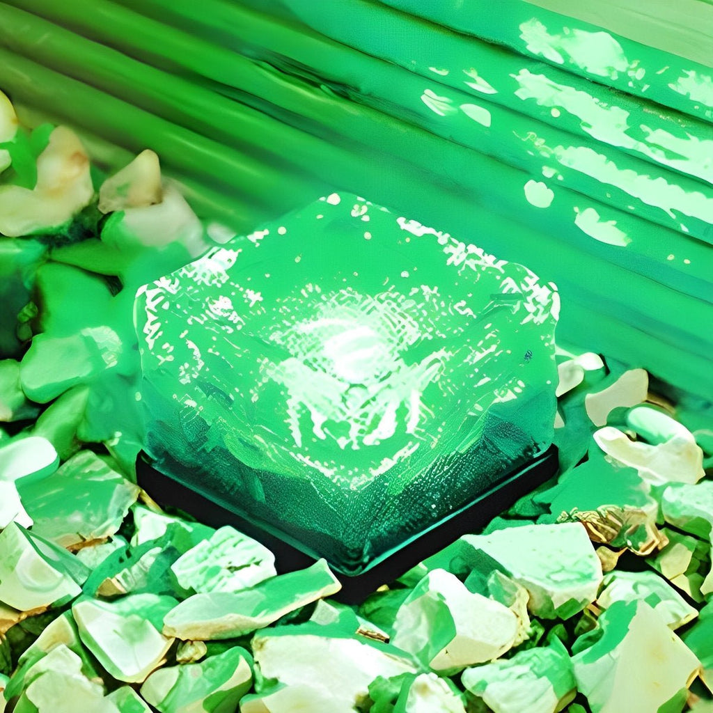Solar Garden Lamp - Automatic Solar Lights Outdoor with Ice Cube Design 10