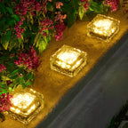 Solar Garden Lamp - Automatic Solar Lights Outdoor with Ice Cube Design 12