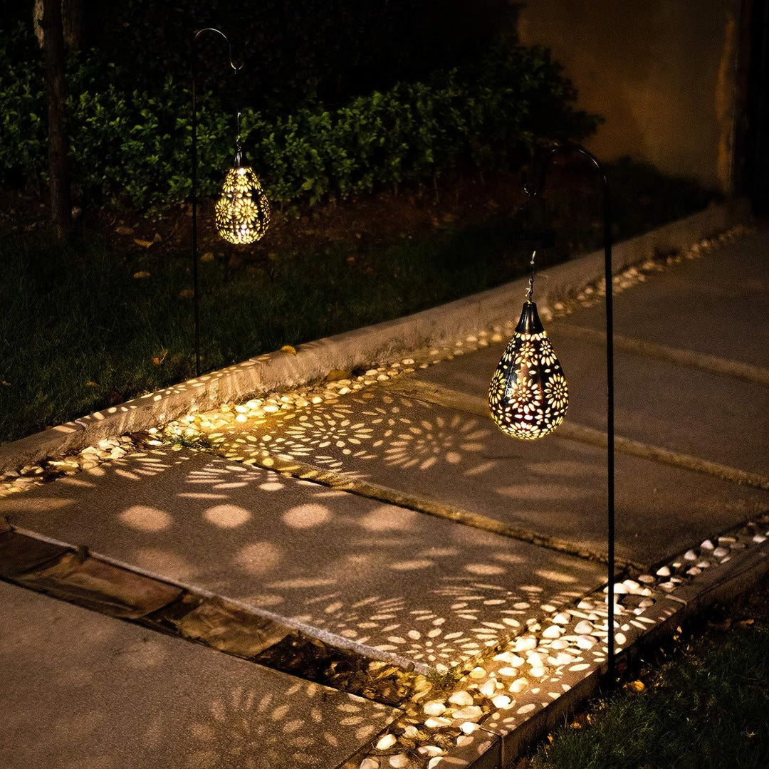 Solar Garden Lantern - Durable Stainless Steel Outdoor Solar Lighting 1