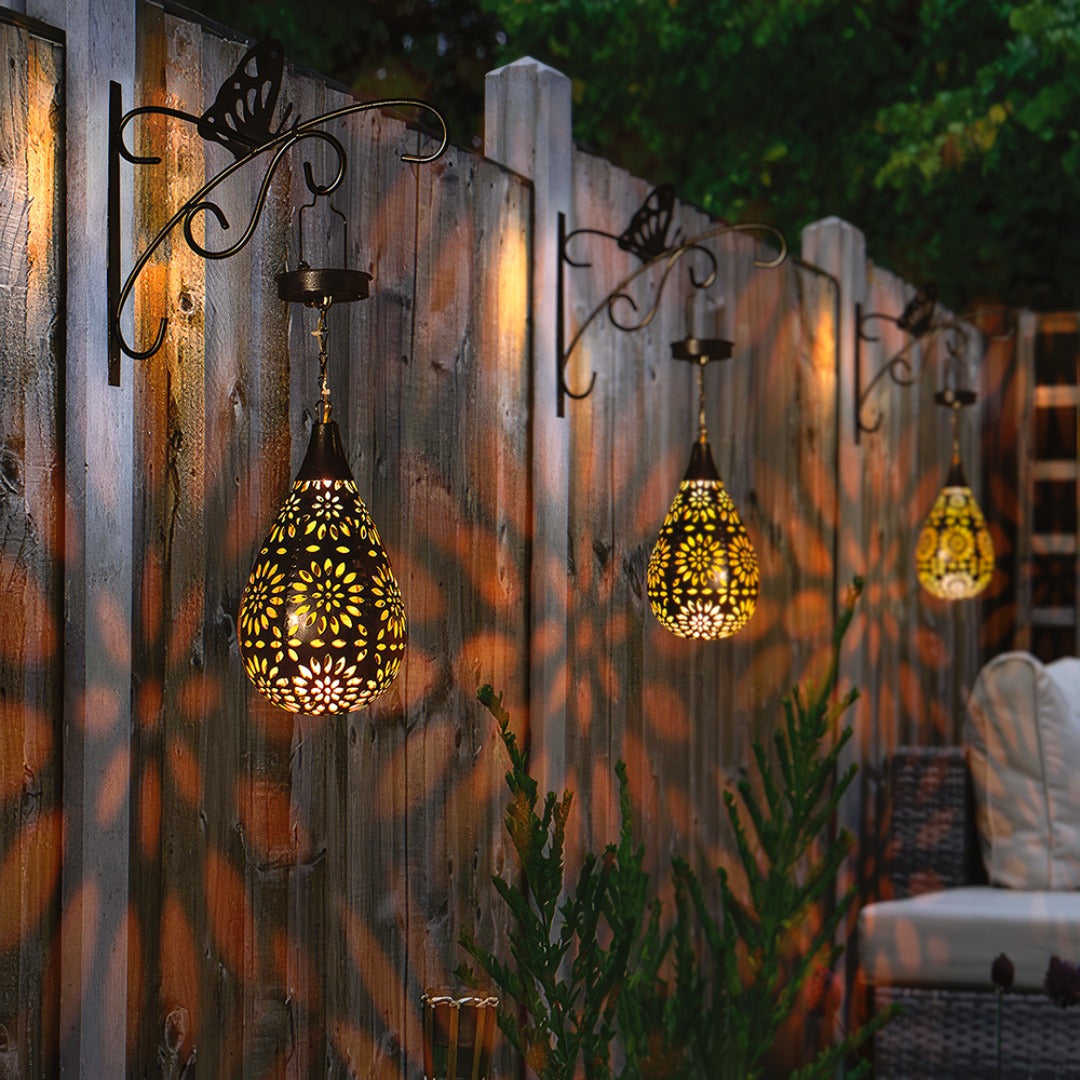 Solar Garden Lantern - Durable Stainless Steel Outdoor Solar Lighting 3