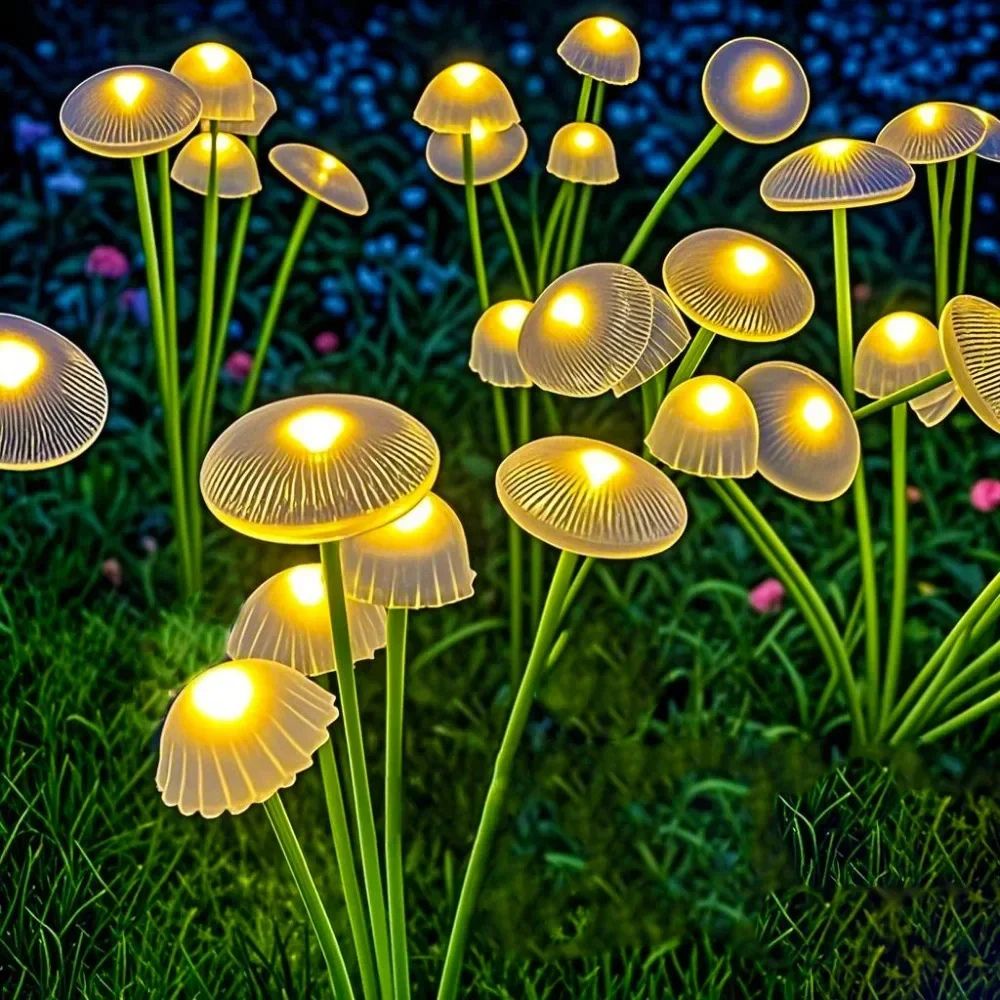 Solar Garden Lights - Eco-Friendly Mushroom Outdoor Decor 0