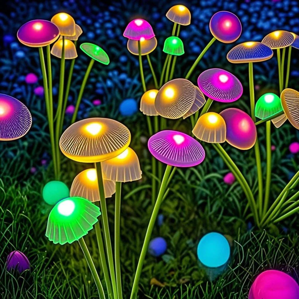 Solar Garden Lights - Eco-Friendly Mushroom Outdoor Decor 3