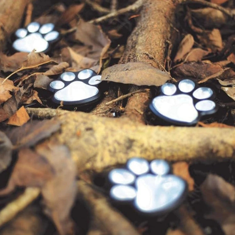Solar Garden Lights with Paw Print Design – Weatherproof Outdoor LED Pathway Lighting with Automatic Sensor 3