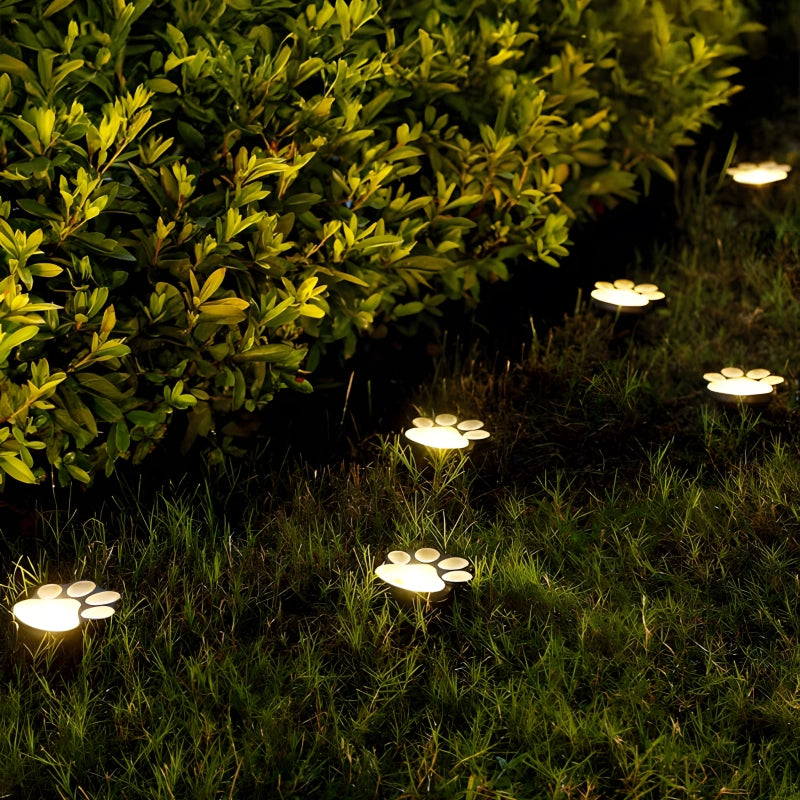Solar Garden Lights with Paw Print Design – Weatherproof Outdoor LED Pathway Lighting with Automatic Sensor 4