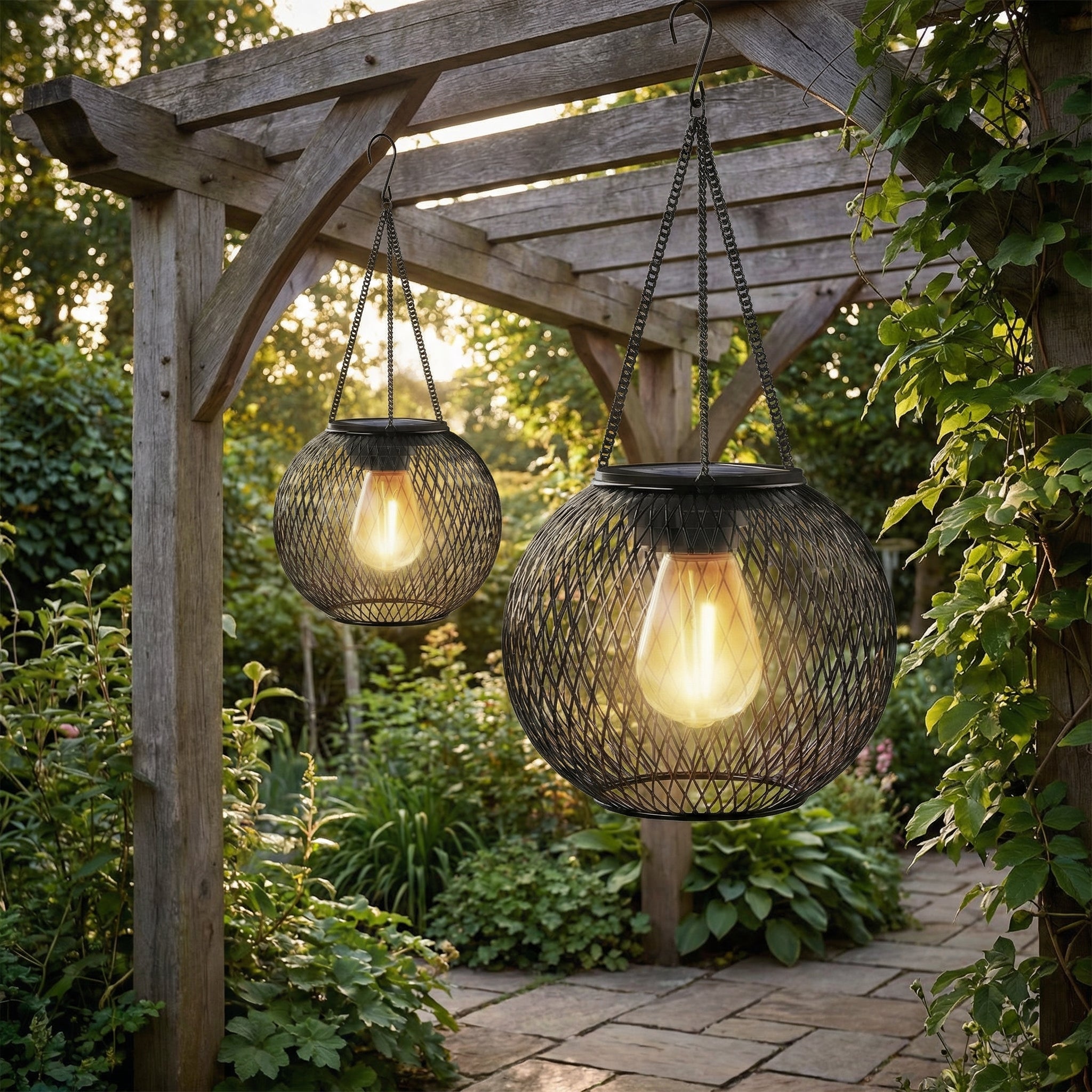 Solar Hanging Garden Lantern - Eco-Friendly Outdoor Solar Lighting 4