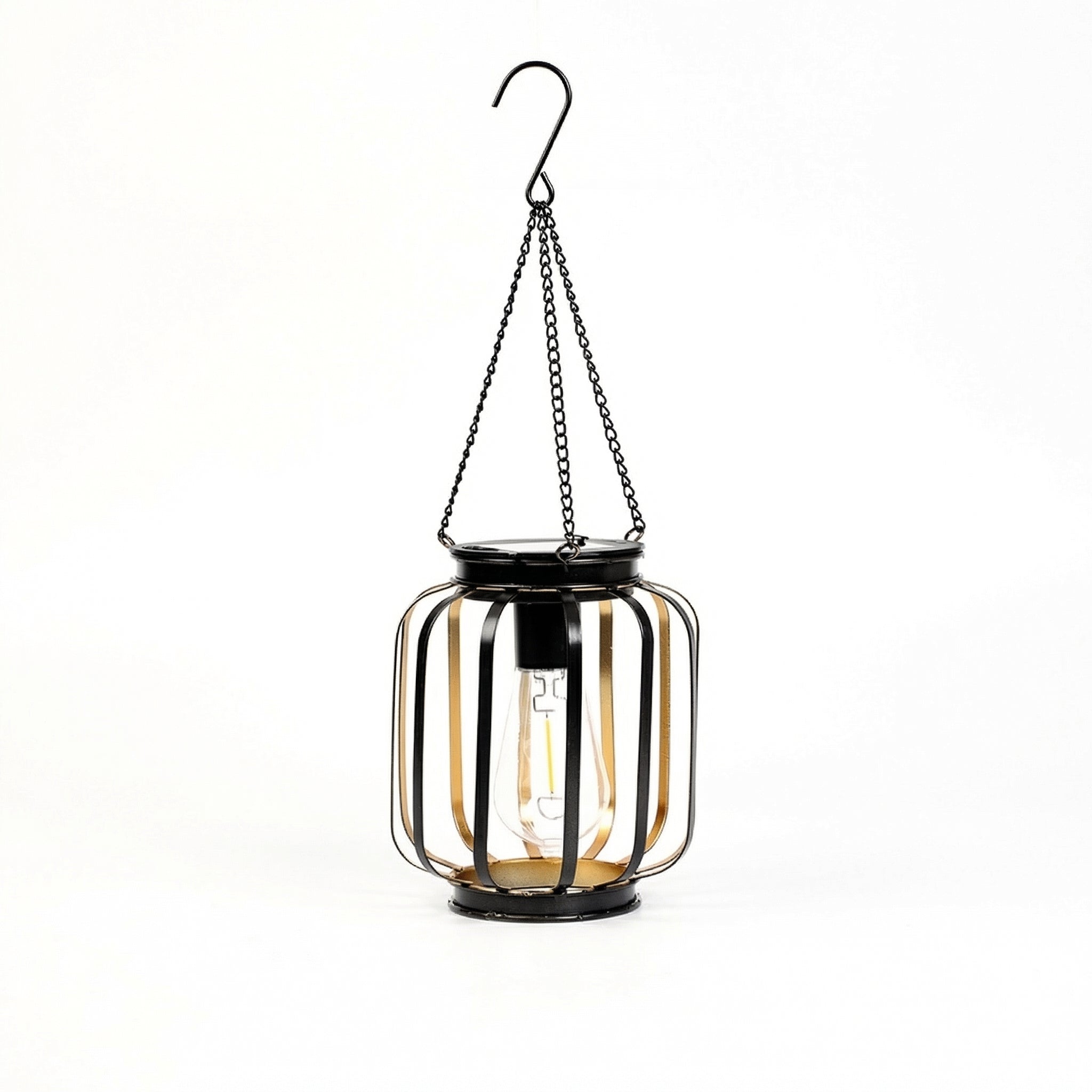Solar Hanging Lantern - Vintage Outdoor Decor with Eco-Friendly Illumination 0